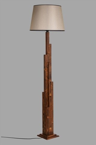 Lampadar, Luin, 8301-6, E27, 60 W, lemn/textil