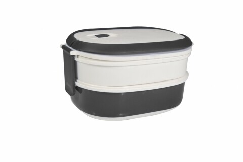 Cutie pentru pranz Jocca 20, 5 x 14,5 x 11,5 cm, polipropilena, alb/negru