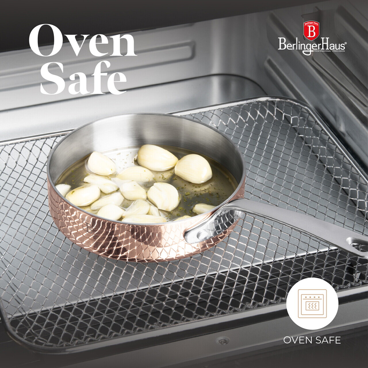 Tigaie Berlinger Haus, Copper Touch, 12 cm, inox, cupru - imagine 6