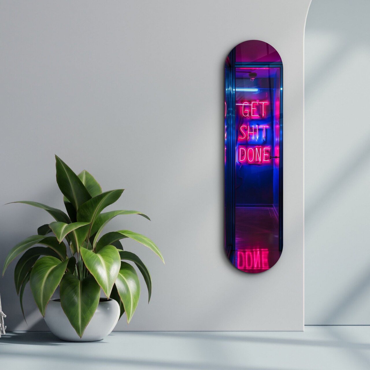 Tablou decorativ Get $hit Done Dimensiune: 20 x 80 cm Multicolor