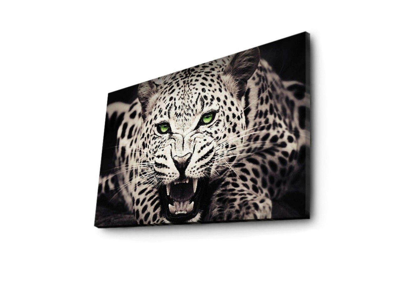Tablou decorativ cu lumina LED, 4570İACT-43, Canvas, Dimensiune: 45 x 70 cm, Multicolor