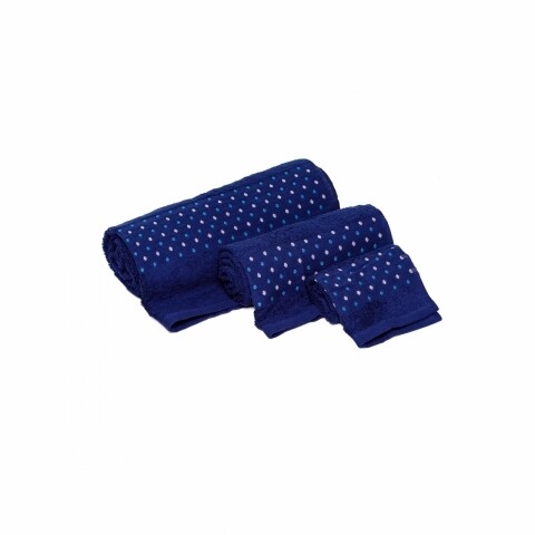 Set 3 prosoape de baie Dark Blue, bleumarin