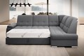 Coltar extensibil dreapta 3 locuri ELTAP, RT-06SO, Sado, 272x192x95 cm, lemn/poliester, gri inchis