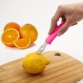 Aparat pentru razuit citrice, Vanora, inox, roz
