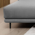 Coltar extensibil stanga 4 locuri ELTAP, LT-04NU, Dalia, 289x190x95 cm, lemn/poliester, gri