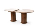 Masa extensibila, Hanah Home, Gusto, 180x77x90 cm, PAL, Travertin / Nuc