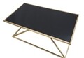 Masuta de cafea Piramid, Mauro Ferretti, 110x60x45 cm, fier, auriu/negru
