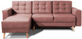 Coltar extensibil reversibil 3 locuri ELTAP, AsgL-59, Asgard, 248x162x93 cm, lemn/poliester, roz inchis