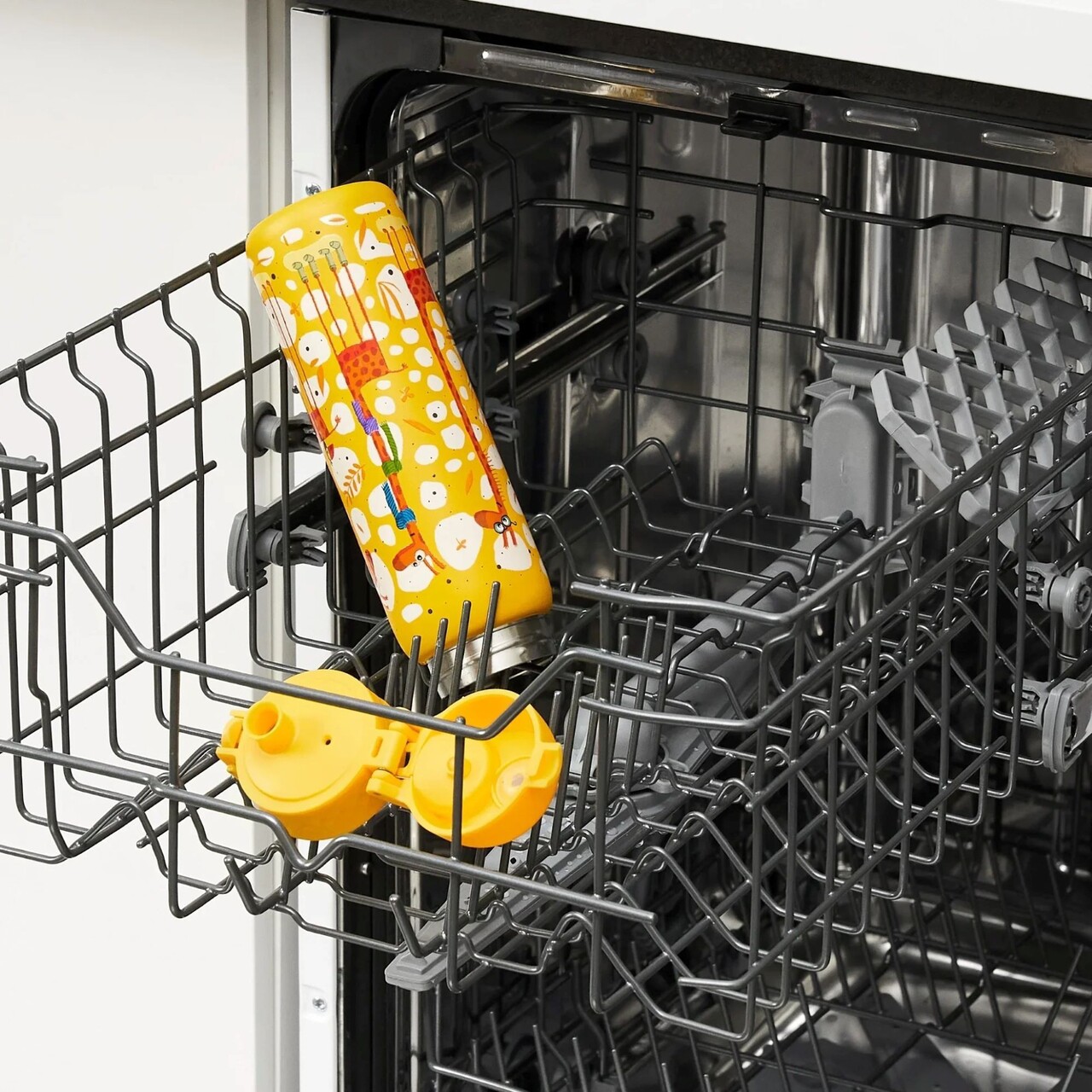 Sticla apa pentru copii, inox, 600ml, Giraffes - Ion8 - view 10