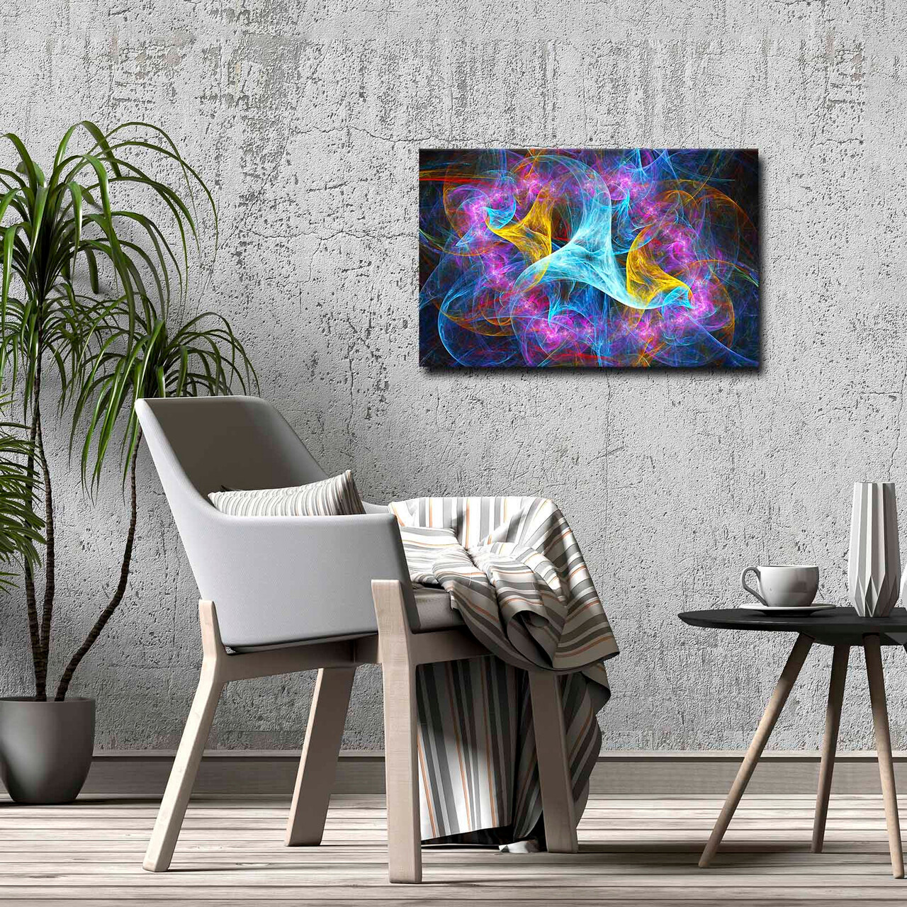 Tablou decorativ, 4570ABSC, Lemn, Multicolor - view 2