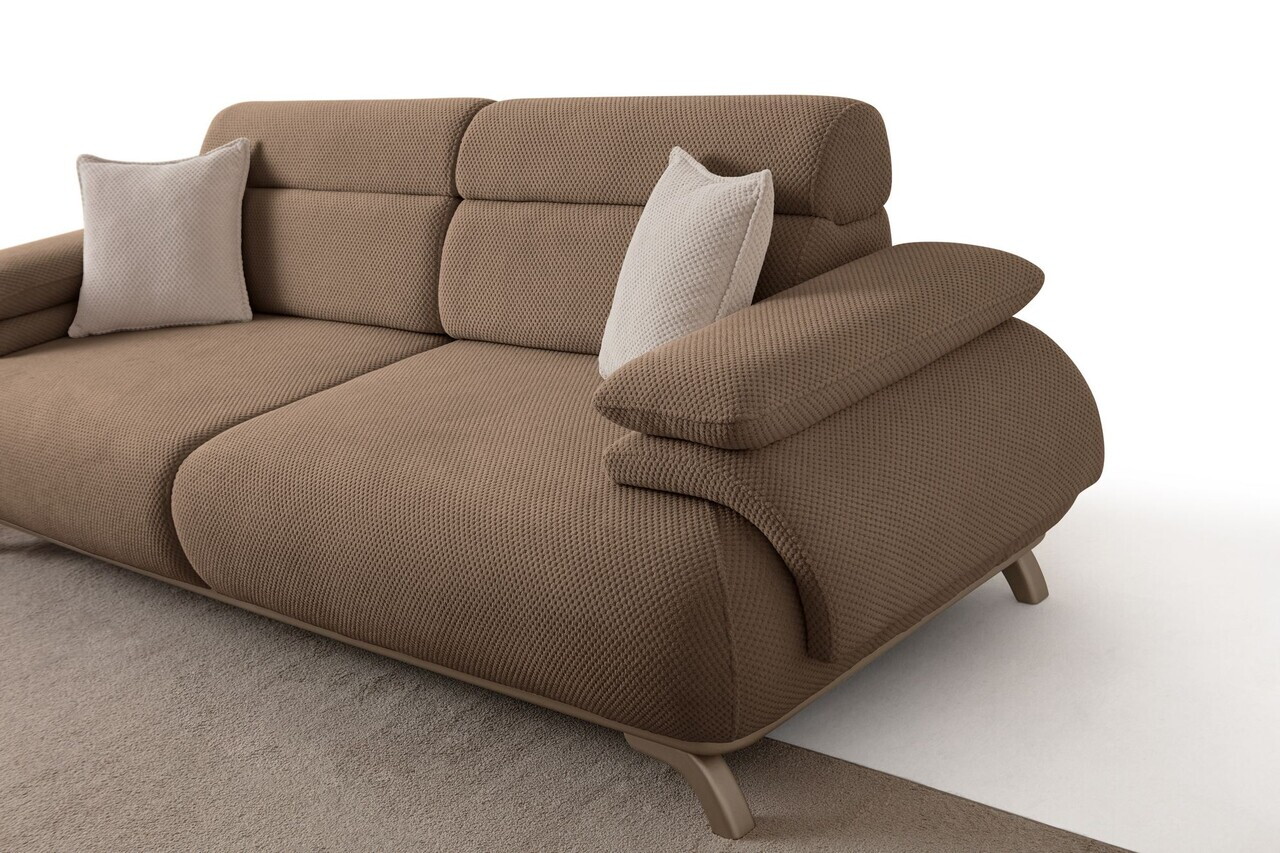 Canapea 3 locuri, Atelier del Sofa, 752EST1139, Lemn de carpen/PAL melaminat, Latte - view 8