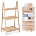 Raft pentru baie Confortime, 42x34x90.5 cm, lemn
