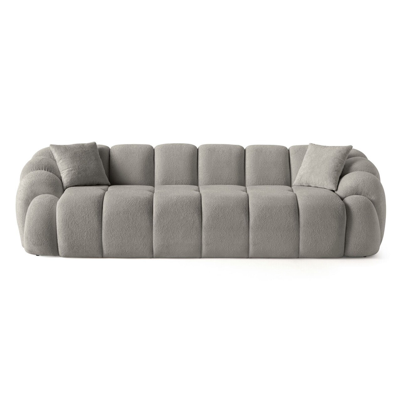 Canapea cu 4 locuri, Atelier del Sofa, 752EST2306, Lemn de carpen/PAL melaminat, Gri - view 4