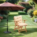 Scaun de gradina, Meya Dekor, My027, Lemn de fag, Natural / Crema