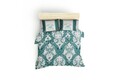 Lenjerie de pat pentru o persoana, 2 piese, 140x200 cm, 100% bumbac ranforce, Beverly Hills Polo Club, BHPC 024, verde