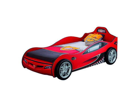 Pat pentru copii Car, Çilek, Race Cup Carbed-Red (90X190), 109x80x208 cm, Multicolor Çilek