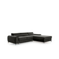 Coltar extensibil dreapta 3 locuri ELTAP, RT-05NU, Grayson, 278x205x92 cm, lemn/poliester, gri inchis