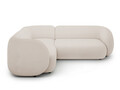 Coltar stanga 4 locuri, Kate, Micadoni, 252x220x76 cm, tesatura boucle, bej