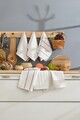 Set prosoape de baie, Eponj Home, Sofya, Bumbac, Crem