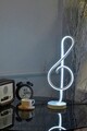 Lampa de masa, Curlux, 509CRL1110, Aluminiu, Alb