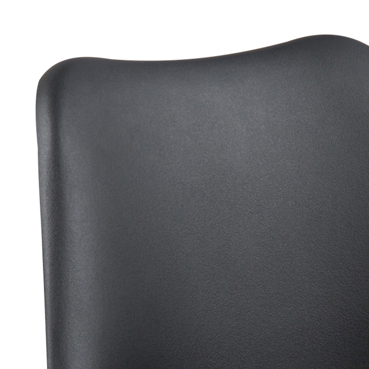 Scaun Dima, Actona, 48.5x55x85 cm, piele ecologica/lemn de cauciuc, negru/natural - view 2