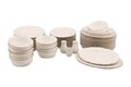 Serviciu de masa, Beros, 973BRS1106, Portelan, 54 piese, Alb / Cupru