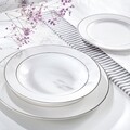 Farfurie desert Aura Silver, Ambition, 16.5 cm, portelan