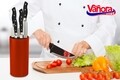 Suport universal pentru cutite, Vanora, 22.5x11 cm, rosu