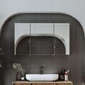 Dulap de baie cu oglindă, Hanah Home, 2215, 105x60x14.2 cm, MDF, Maro