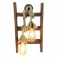 Aplica de perete All Design, handmade, 45x25x23 cm, Walnut