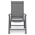 Scaun cu spatar inalt Cesano, 62x68x108 cm, gri