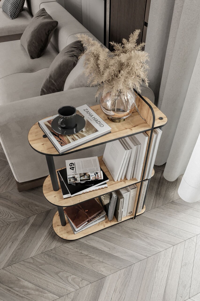 Masuta, Hanah Home, Kaiteki, 24x82x8 cm, MDF , Stejar