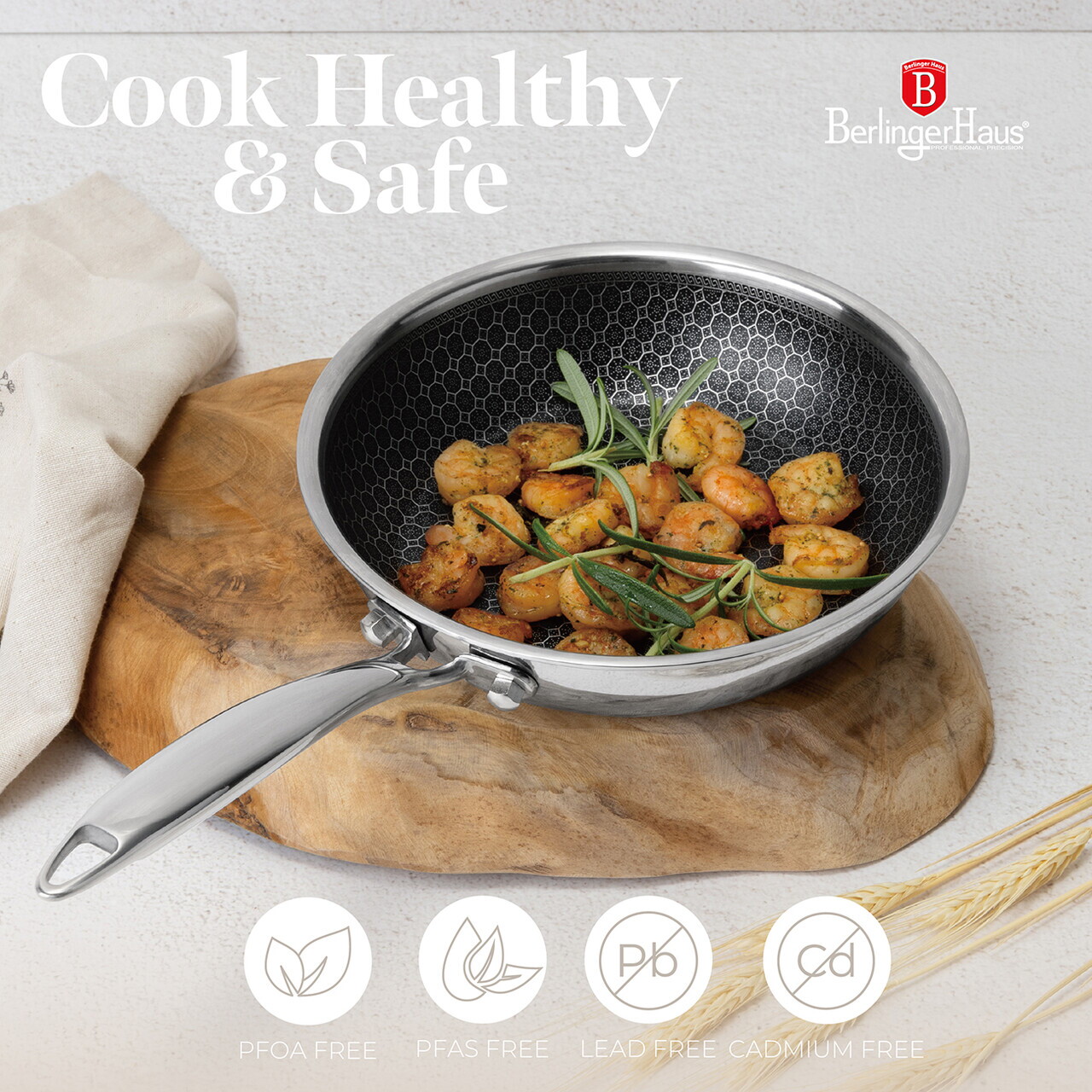 Set pentru gatit Berlinger Haus, Eternal, 9 piese, inox, argintiu - imagine 13