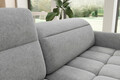 Coltar extensibil stanga 3 locuri ELTAP, LT-04RAQ, Barea, 208x160x100 cm, lemn/poliester, gri deschis