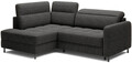Coltar extensibil stanga 3 locuri ELTAP, LT-05RAQ, Barea, 208x160x100 cm, lemn/poliester, gri inchis