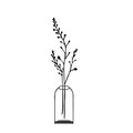 Decoratiune, Flowerpot, 12x45 cm, Metal, Negru