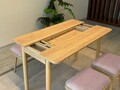 Set masa extensibila si 6 scaune, Vella, Vina Mini 06 0701, PAL, Stejar / Gri Soho