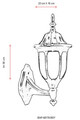 Lampa de exterior, Avonni, 685AVN1182, Plastic ABS, Alb/Negru