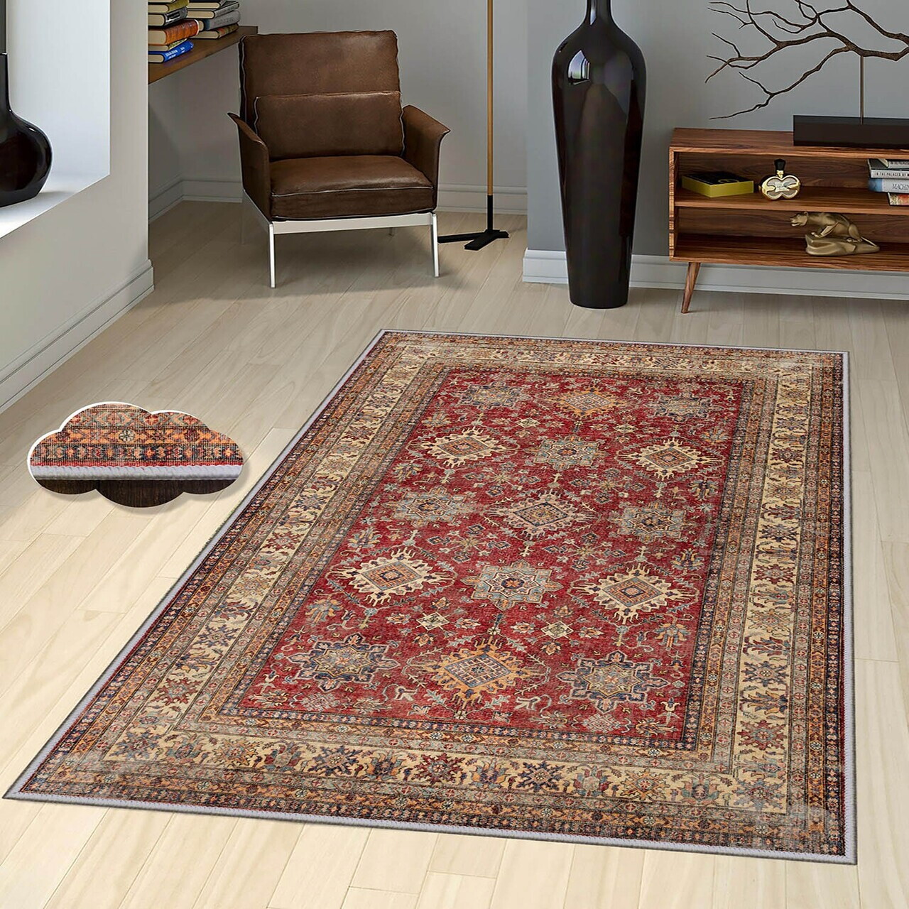 Covor, Eexfab450, 80x300 cm, Poliester, Multicolor