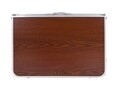 Masa pliabila pentru picnic, Mobby, Happy Green, 135x65x70 cm, aluminiu/MDF