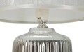 Lampa de masa Lucina, Mauro Ferretti, 1 x E14, 40W, 20x29 cm, ceramica/fier, alb/argintiu