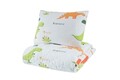 Set cuvertura Single 160x220 cm, 2 piese, Dinolar - White, Eponj Home, 65% bumbac/35% poliester