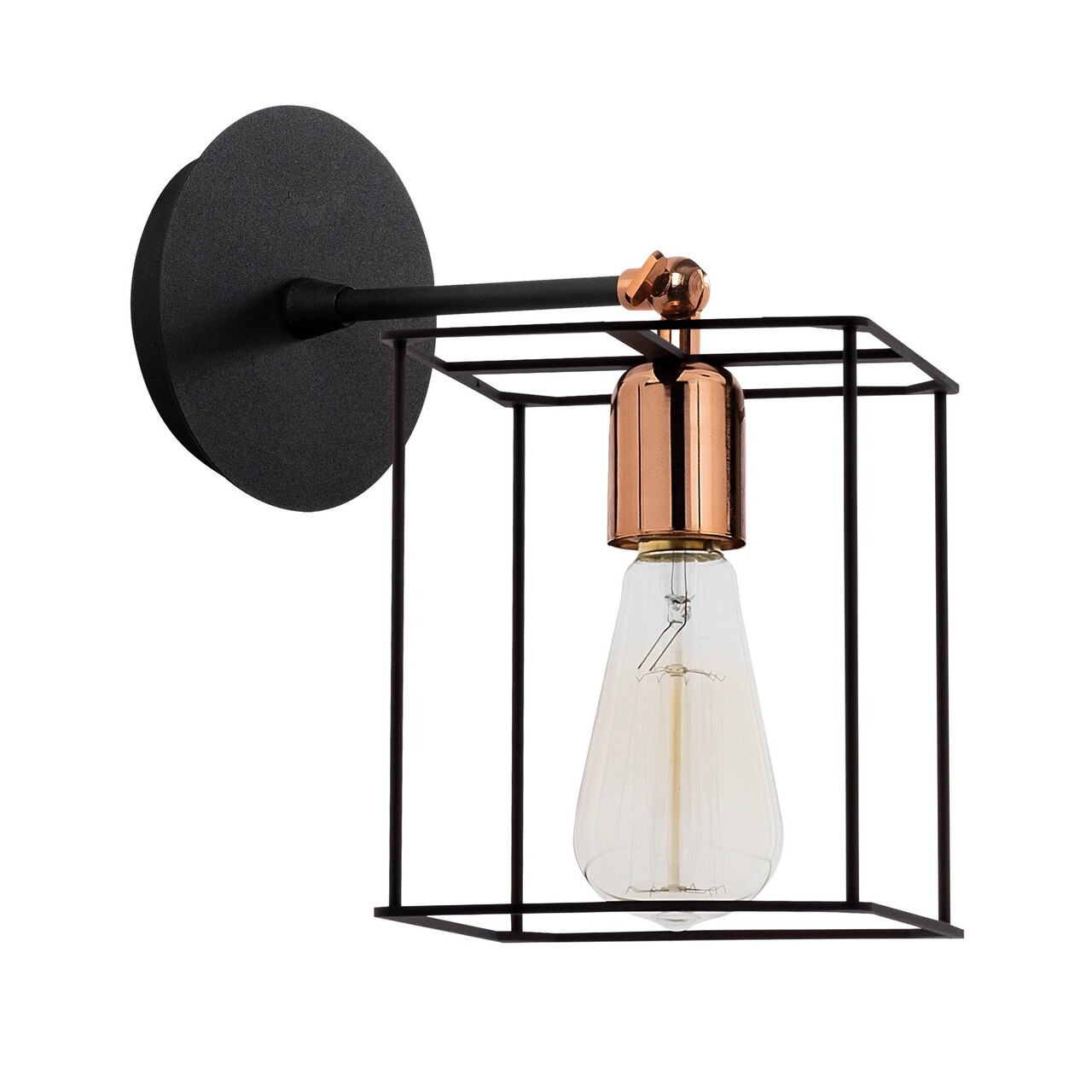 Aplica de perete, Alby, 525NOR3181, Metal, Negru/Bronz - 2 | YEO