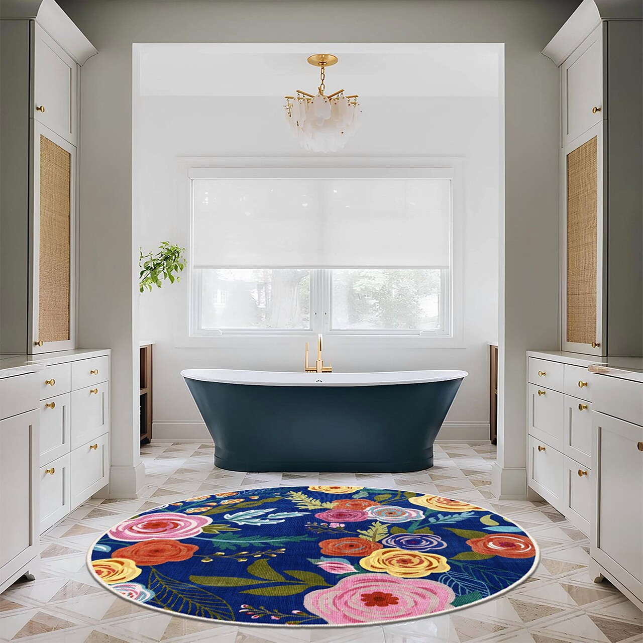 Covor (100 x 100), Cool-Fr68, 100x100 cm, Albastru navy - view 3