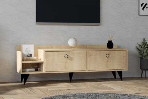 Comoda tv, asse home, heflin, 150x50x36 cm, stejar