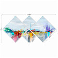 Set 4 tablouri decorative, 4MDF1041141790, MDF, Imprimat UV, Multicolor