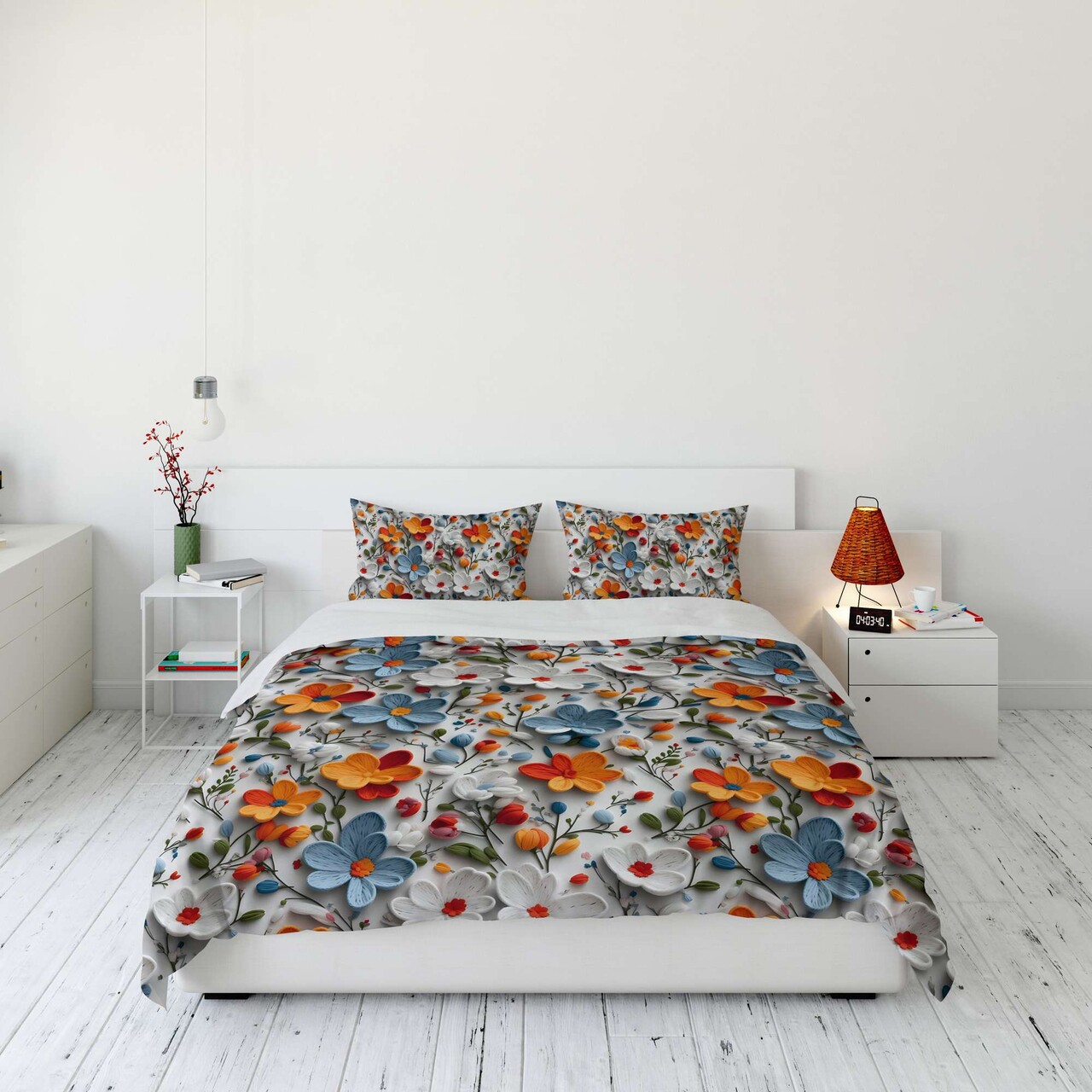 Lenjerie de pat dubla (DE) 3 piese L'essentiel Maison FLW_DVT25-23 Multicolor