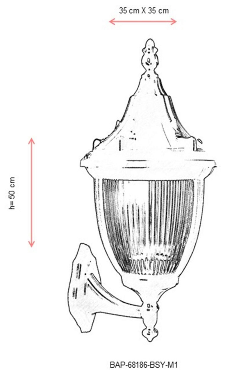 Lampa de exterior, Avonni, 685AVN1236, Plastic ABS, Negru