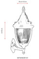 Lampa de exterior, Avonni, 685AVN1236, Plastic ABS, Negru