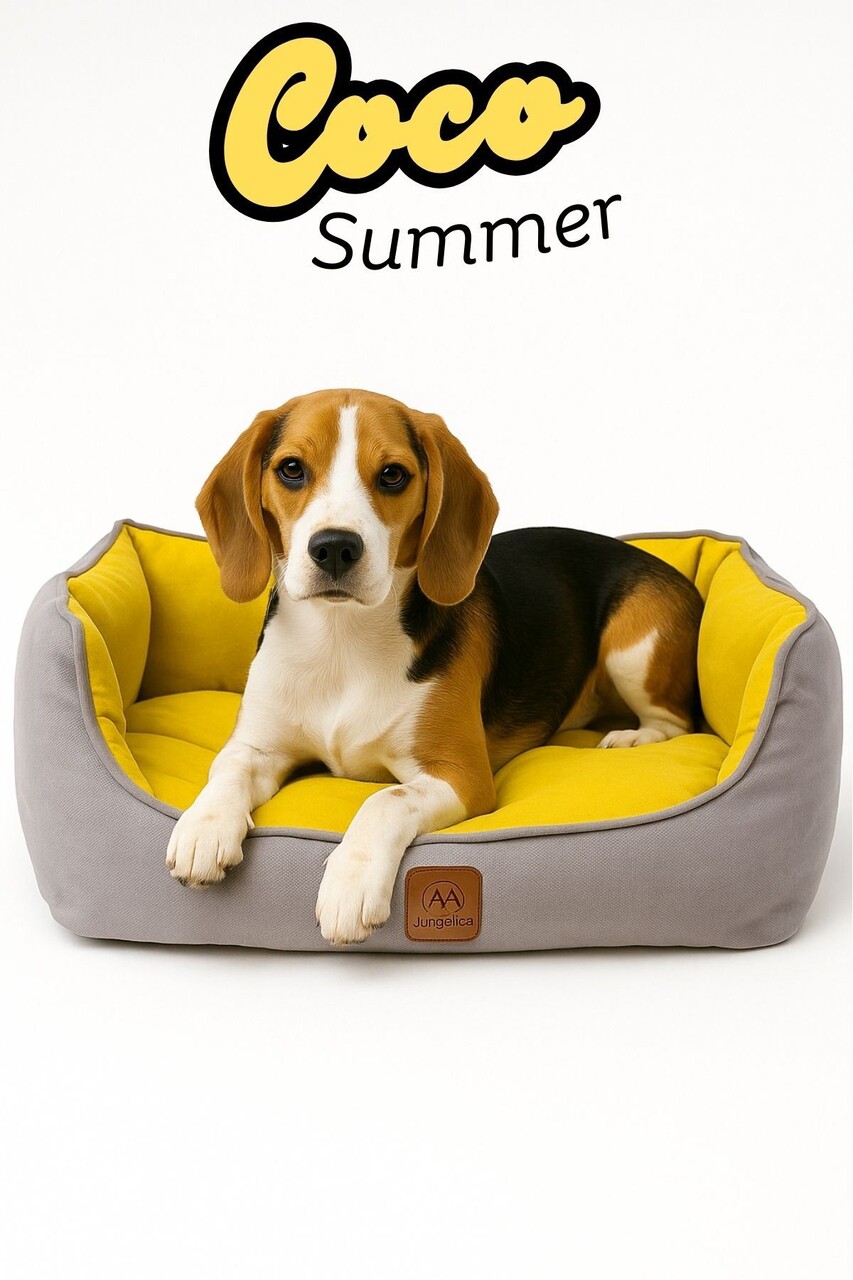 Pat pentru animale de companie, Paws &amp; Whiskers, Coco Summer M, Material exterior: 100% poliester, Galben - view 2